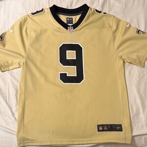 Nike Yellow Jersey with Black Number 9